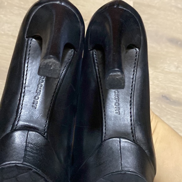 ROCKPORT ADIPRENE BY ADIDAS PLATFORM HEELS BLACK SIZE 6.5 new - Picture 7 of 10